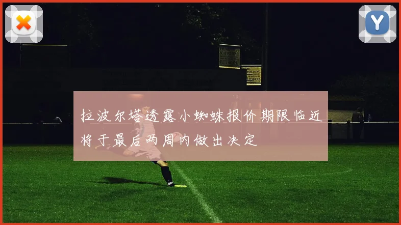 拉波尔塔透露小蜘蛛报价期限临近将于最后两周内做出决定